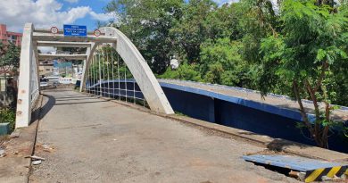 obras da nova ponte em Lindoia