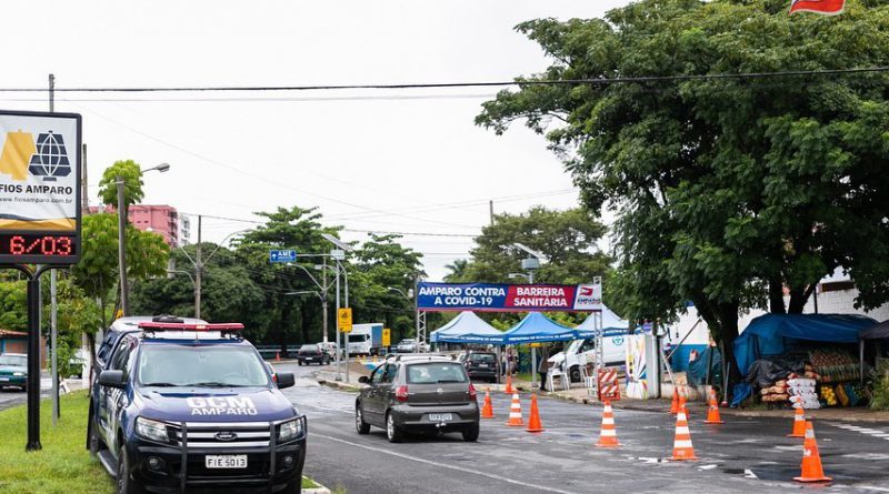 Amparo faz barreira sanitária