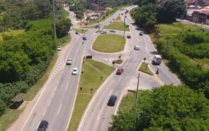 obras na rodovia Capitão Bardoíno