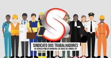 SINDICATO DOS TRABALHADORES DO SERVIÇO PUBLICO MUNICIPAL DE ÁGUAS DE LINDÓIA – SP – CNPJ: 02.434.172/0001-7