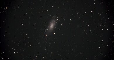 Polo Astronômico de Amparo registra imagem da Supernova SN